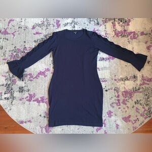 Kensie knit bodycon dress with bow cutout sleeve details!